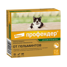 ПРОФЕНДЕР д/кошек от 0,5 до 2,5 кг, 1пипетка /2